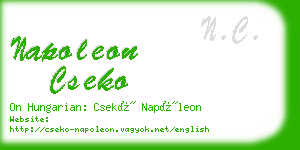 napoleon cseko business card